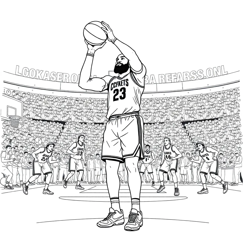 LeBron coloring page
