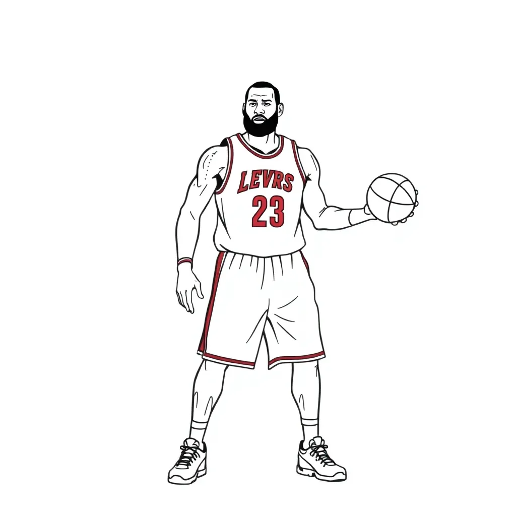 LeBron coloring page