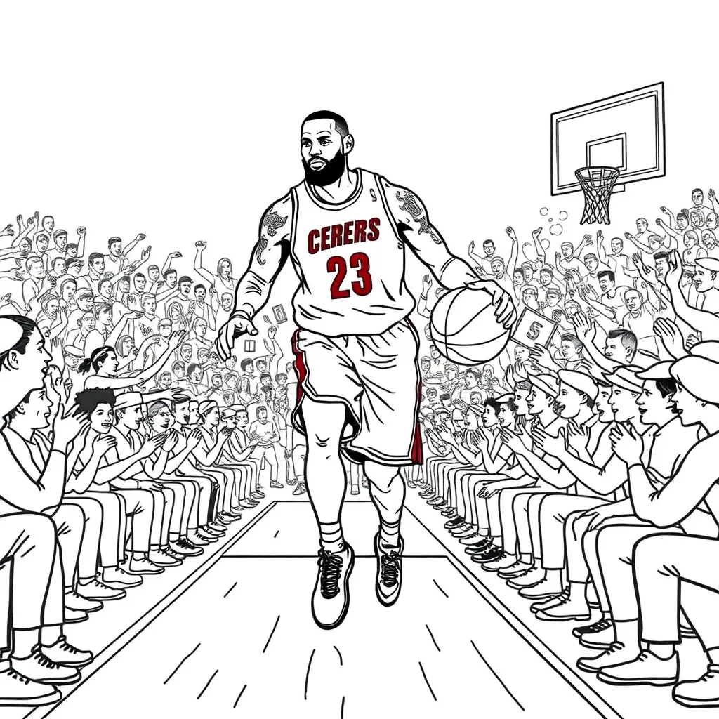 LeBron coloring page