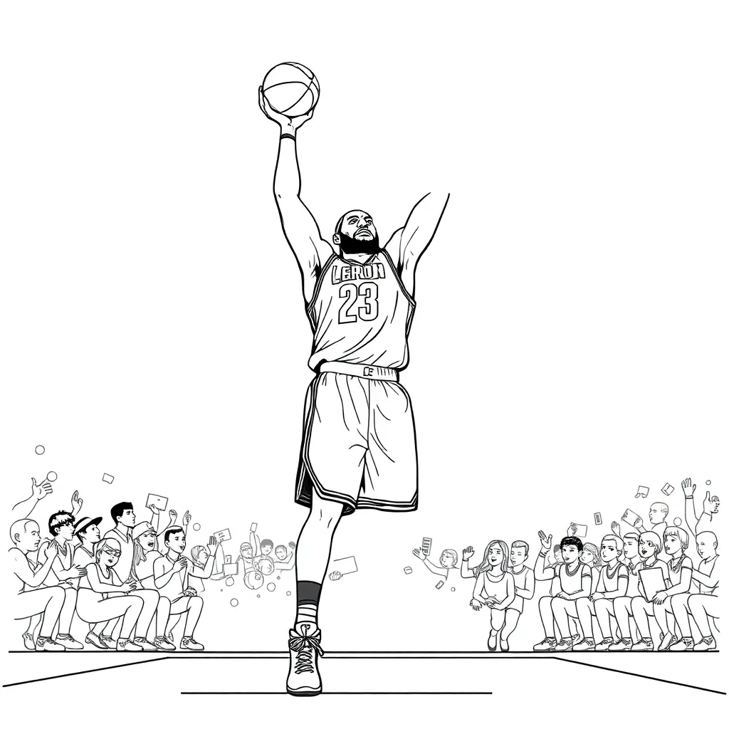 LeBron coloring page