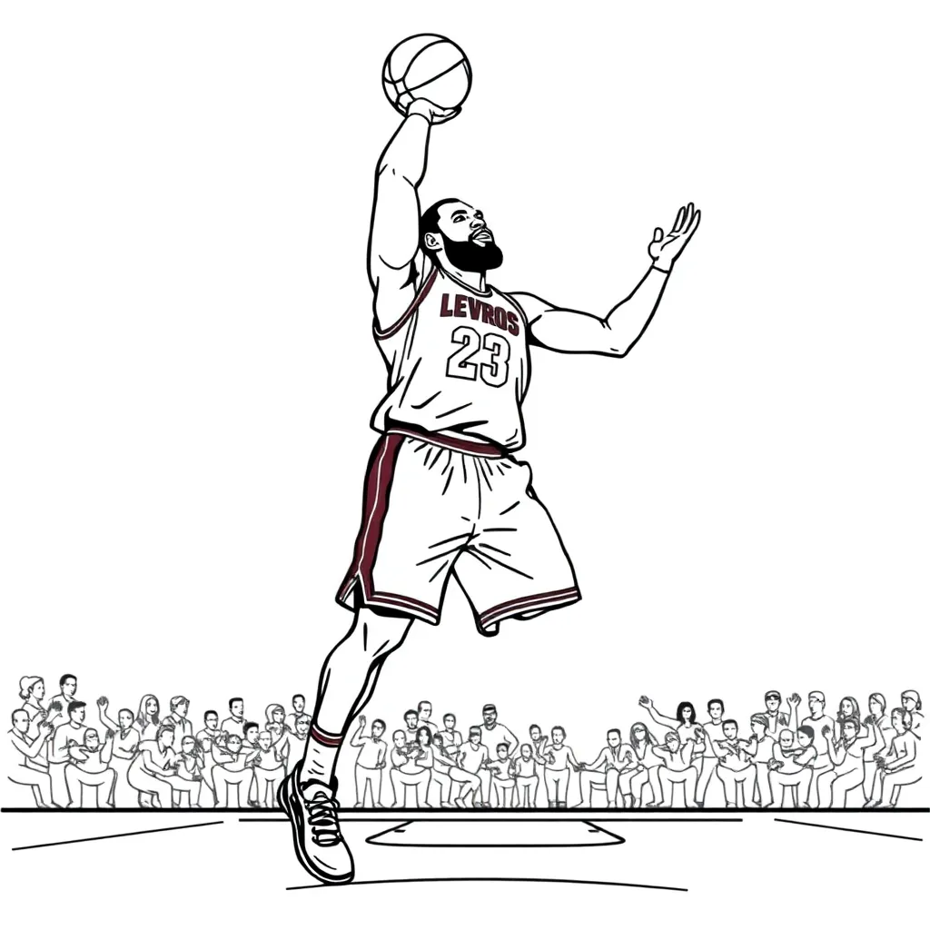 LeBron coloring page
