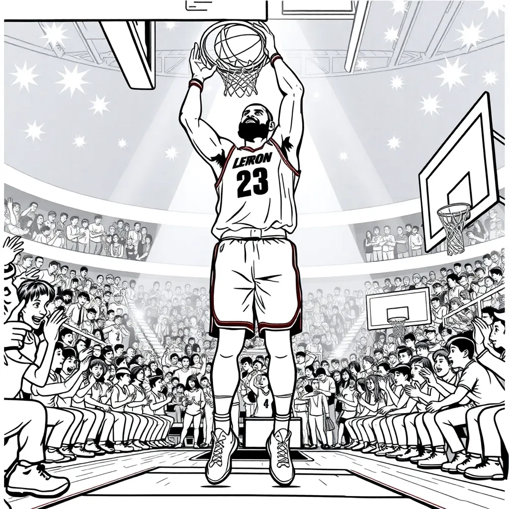 LeBron coloring page