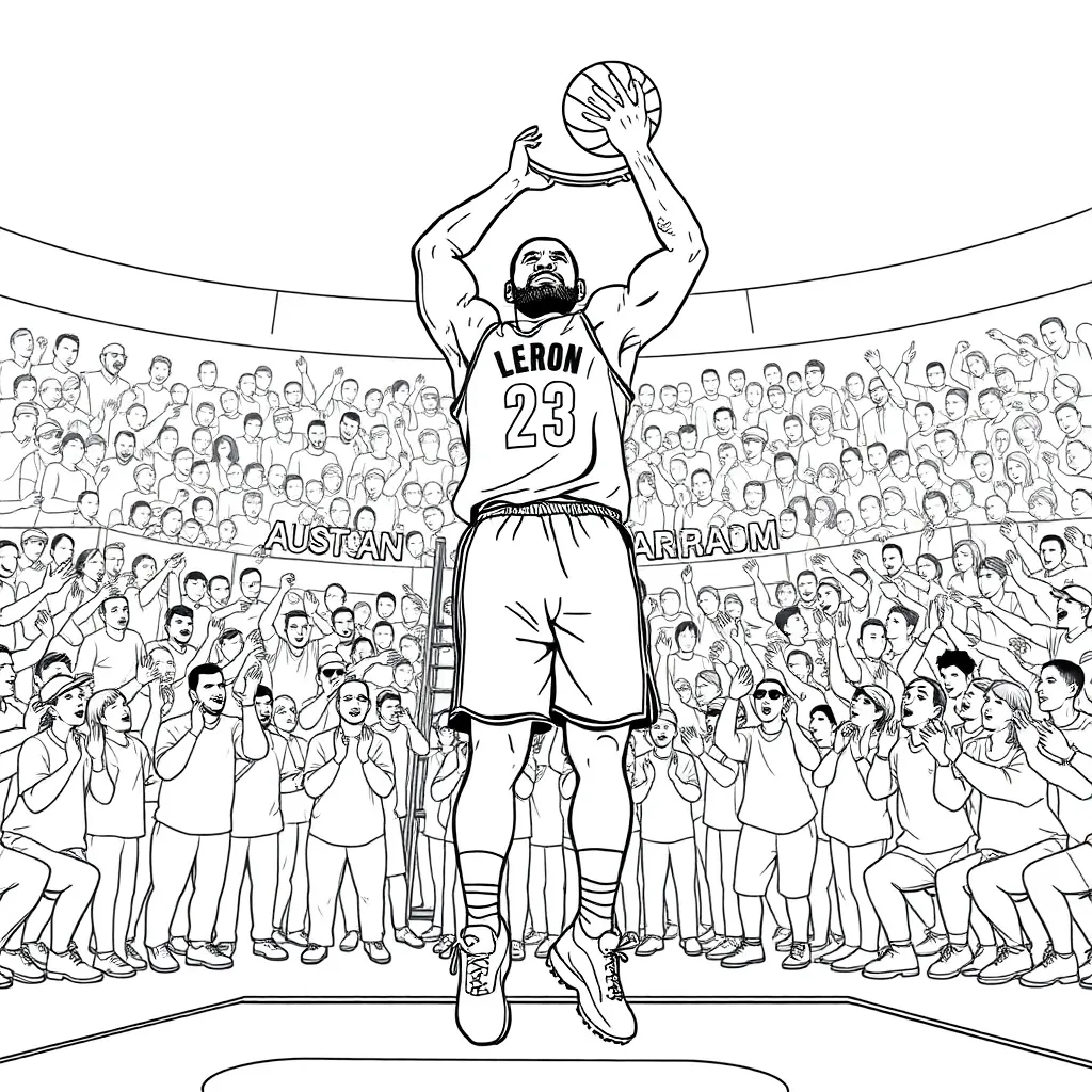 LeBron coloring page