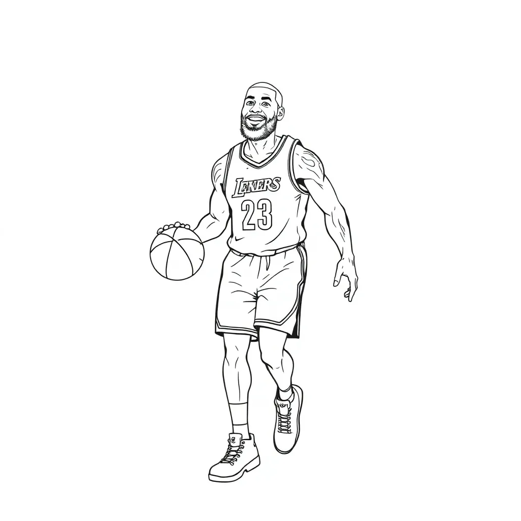 LeBron coloring page