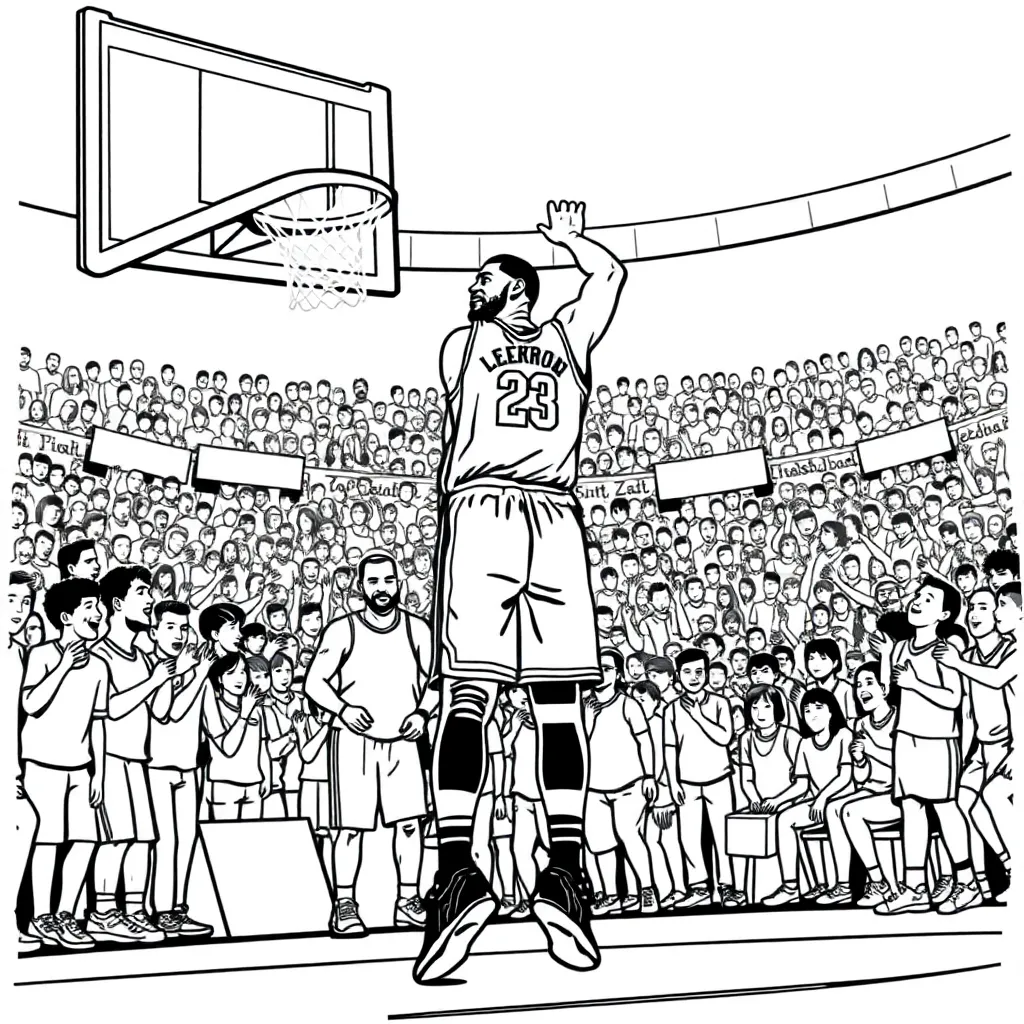 LeBron coloring page