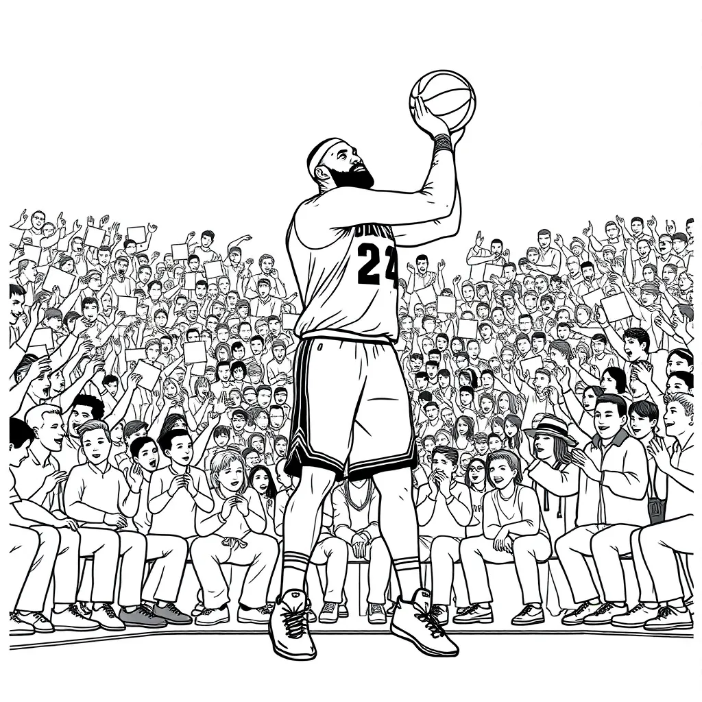 LeBron coloring page