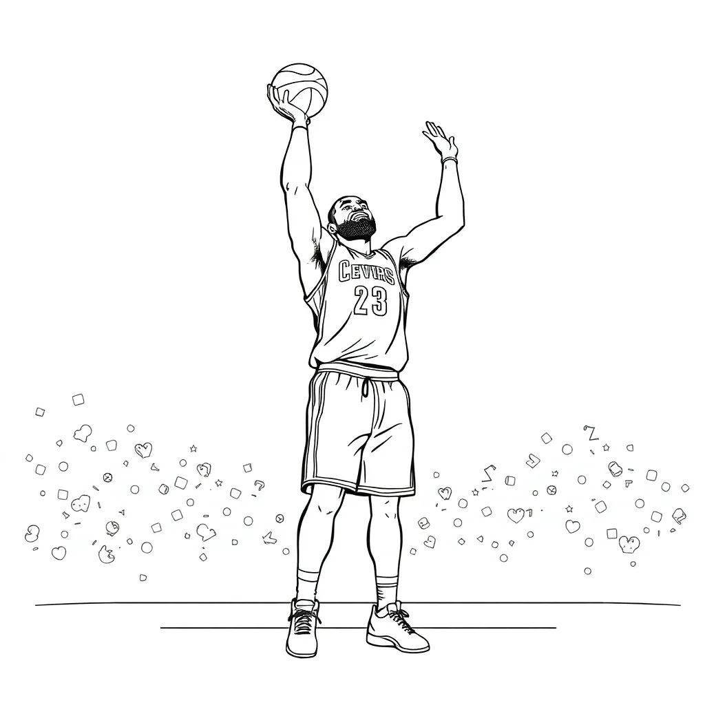 LeBron coloring page