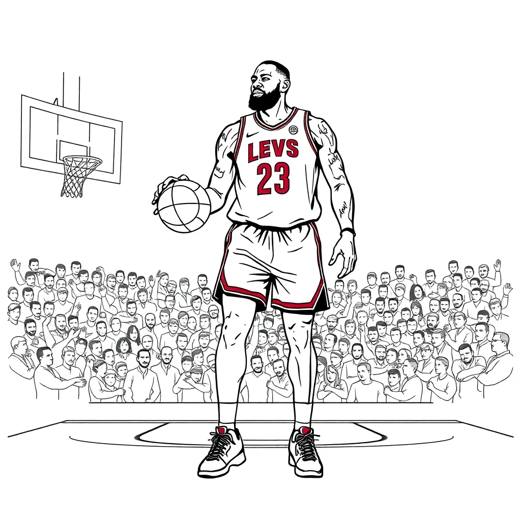 LeBron coloring page