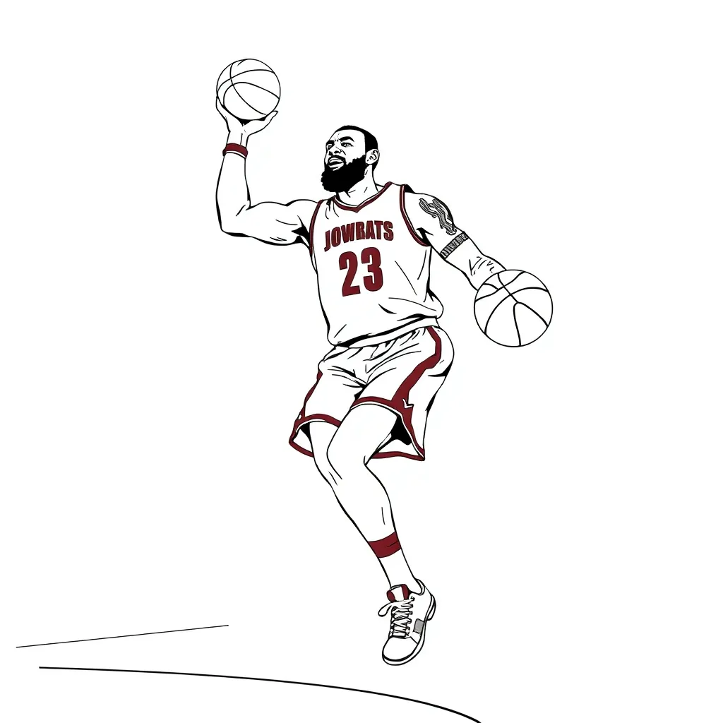 LeBron coloring page