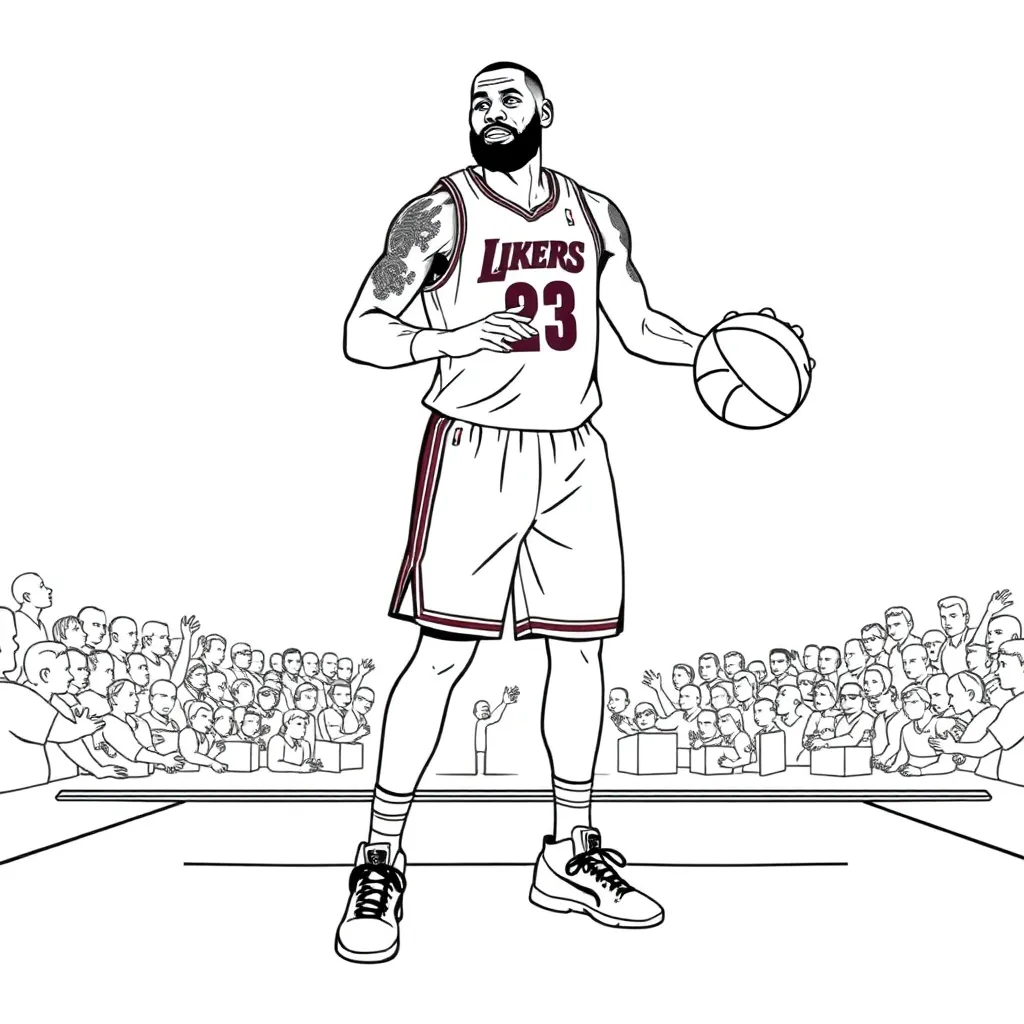 LeBron coloring page