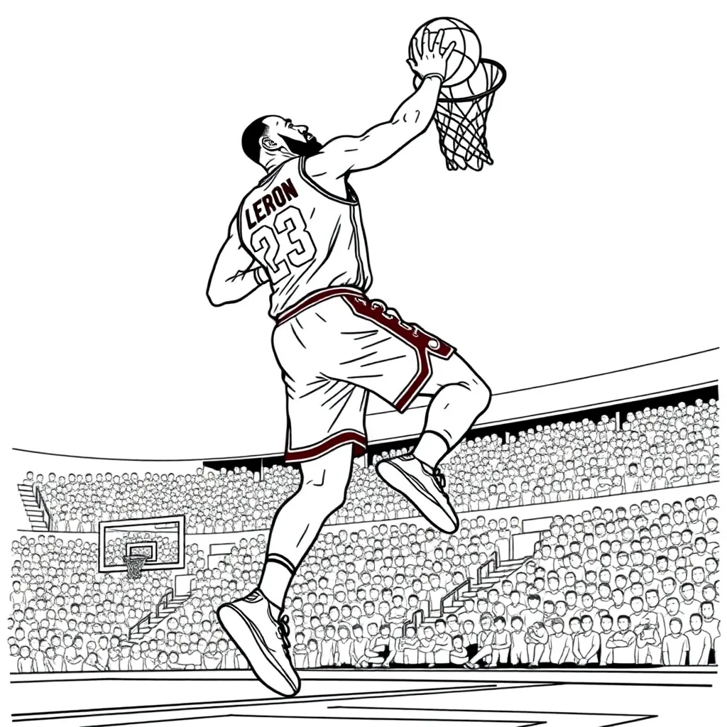 LeBron coloring page