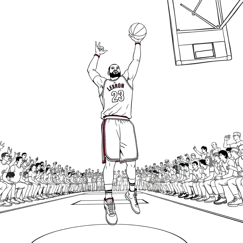 LeBron coloring page