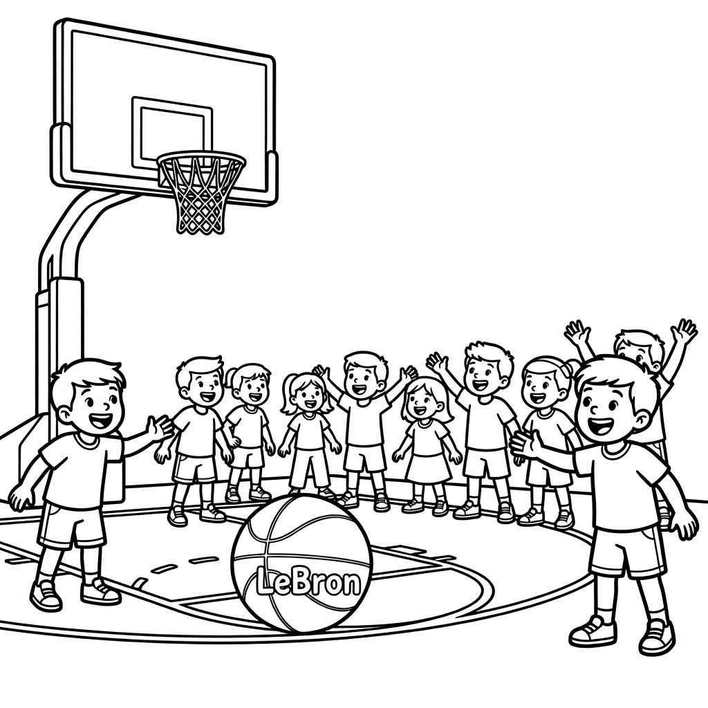 LeBron coloring page