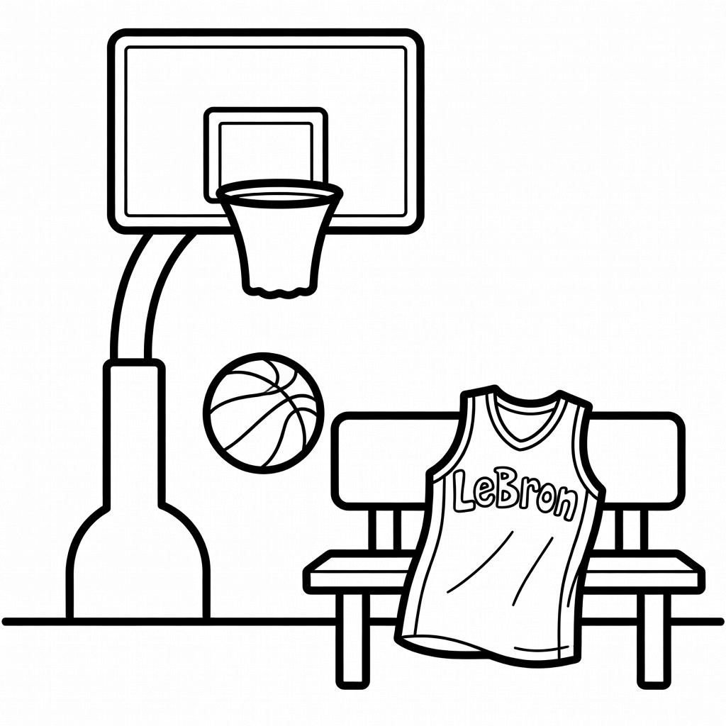 LeBron coloring page