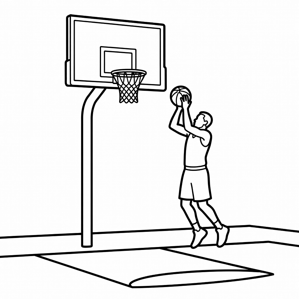 LeBron coloring page