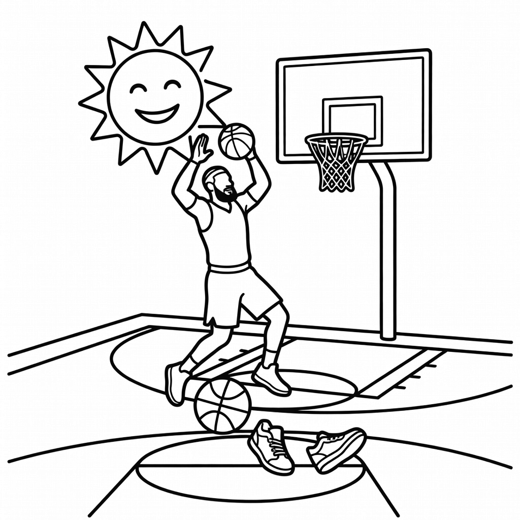 LeBron coloring page