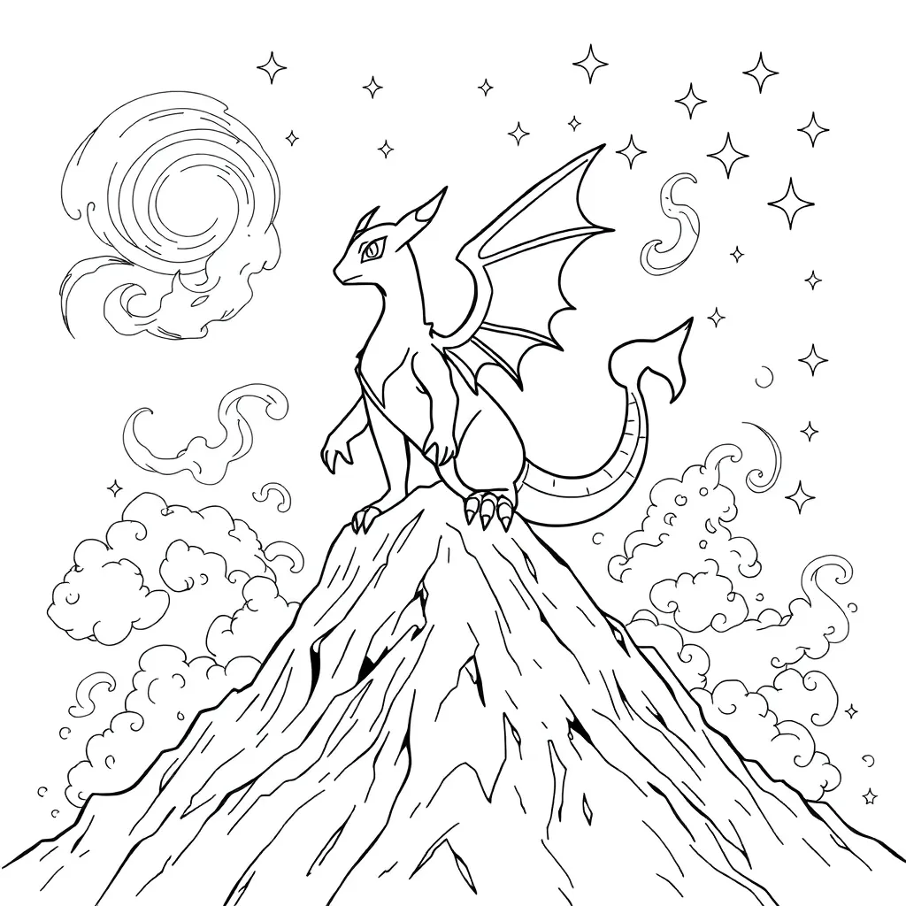 Legendary Pokemon coloring page