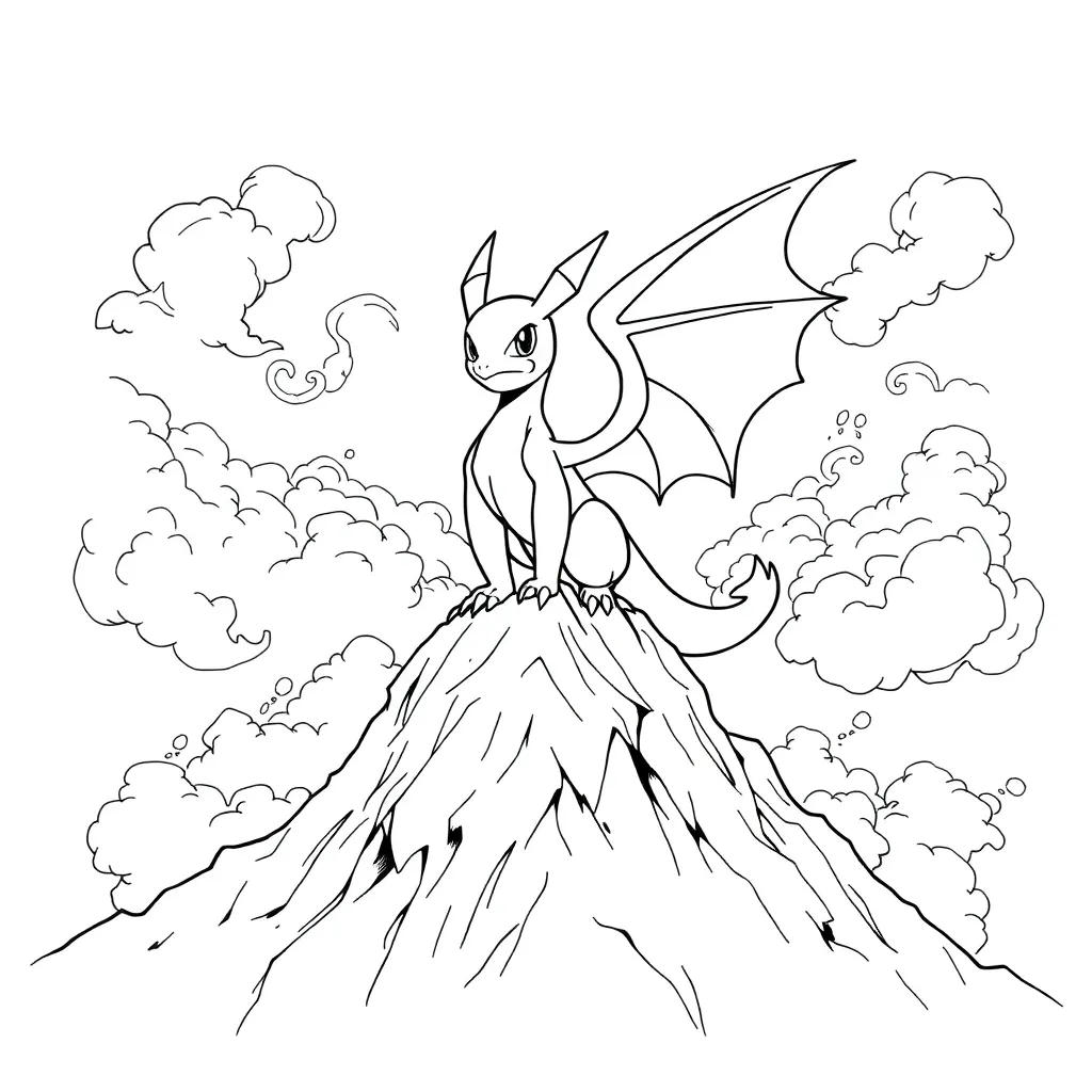Legendary Pokemon coloring page