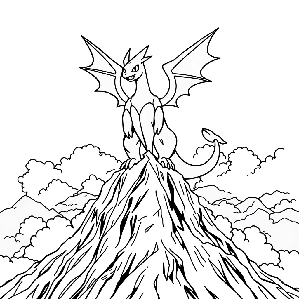 Legendary Pokemon coloring page