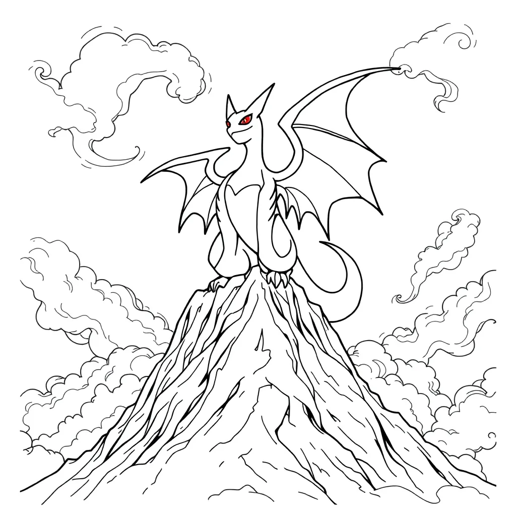 Legendary Pokemon coloring page