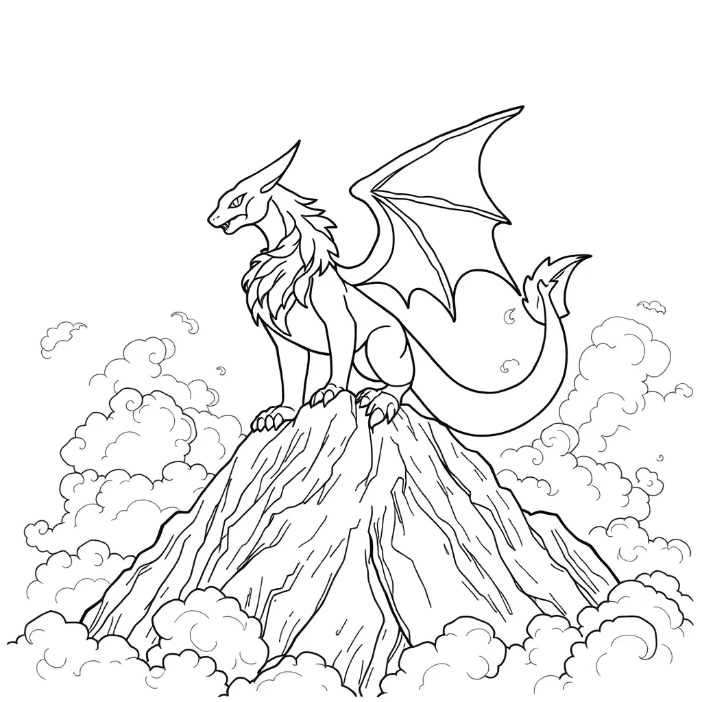 Legendary Pokemon coloring page