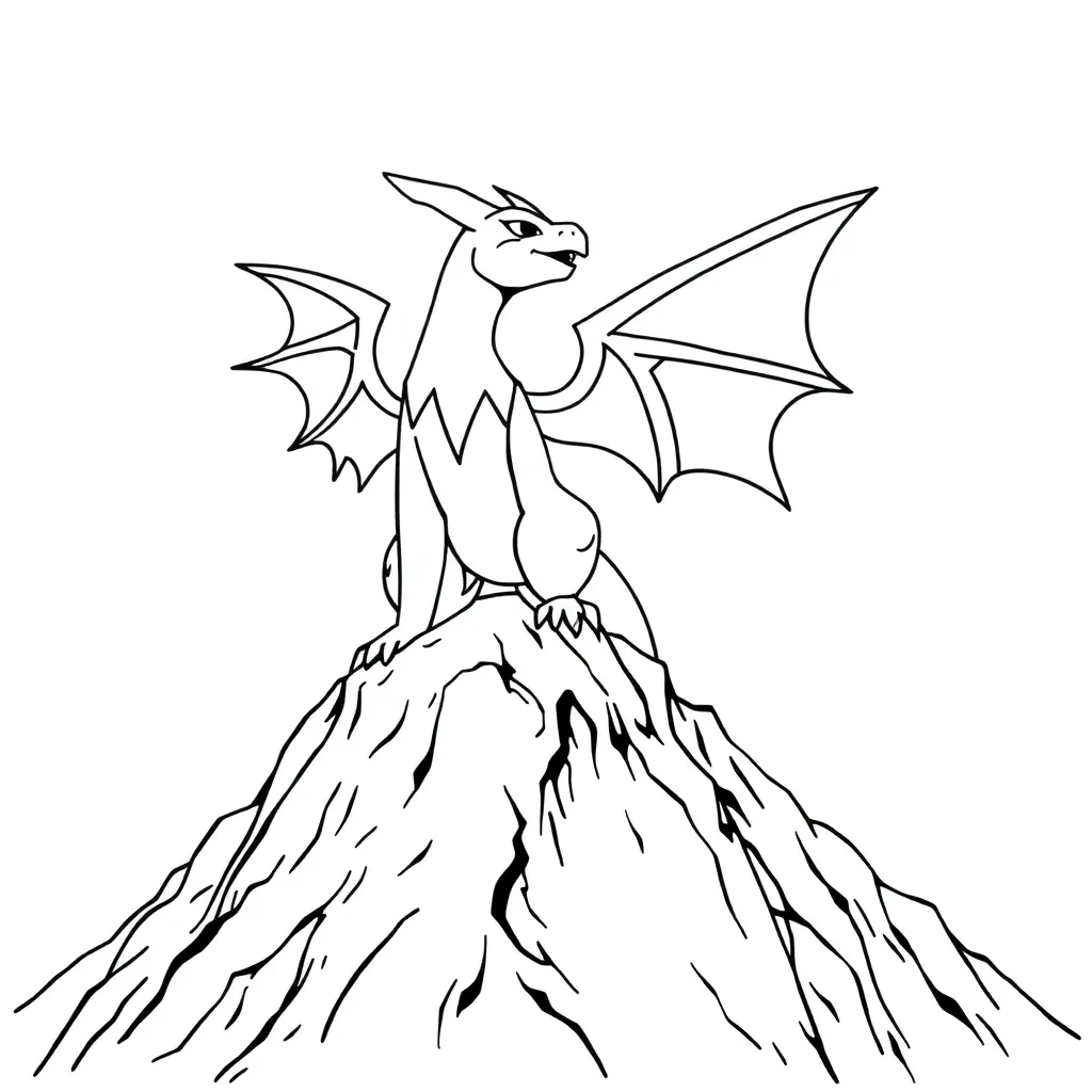 Legendary Pokemon coloring page