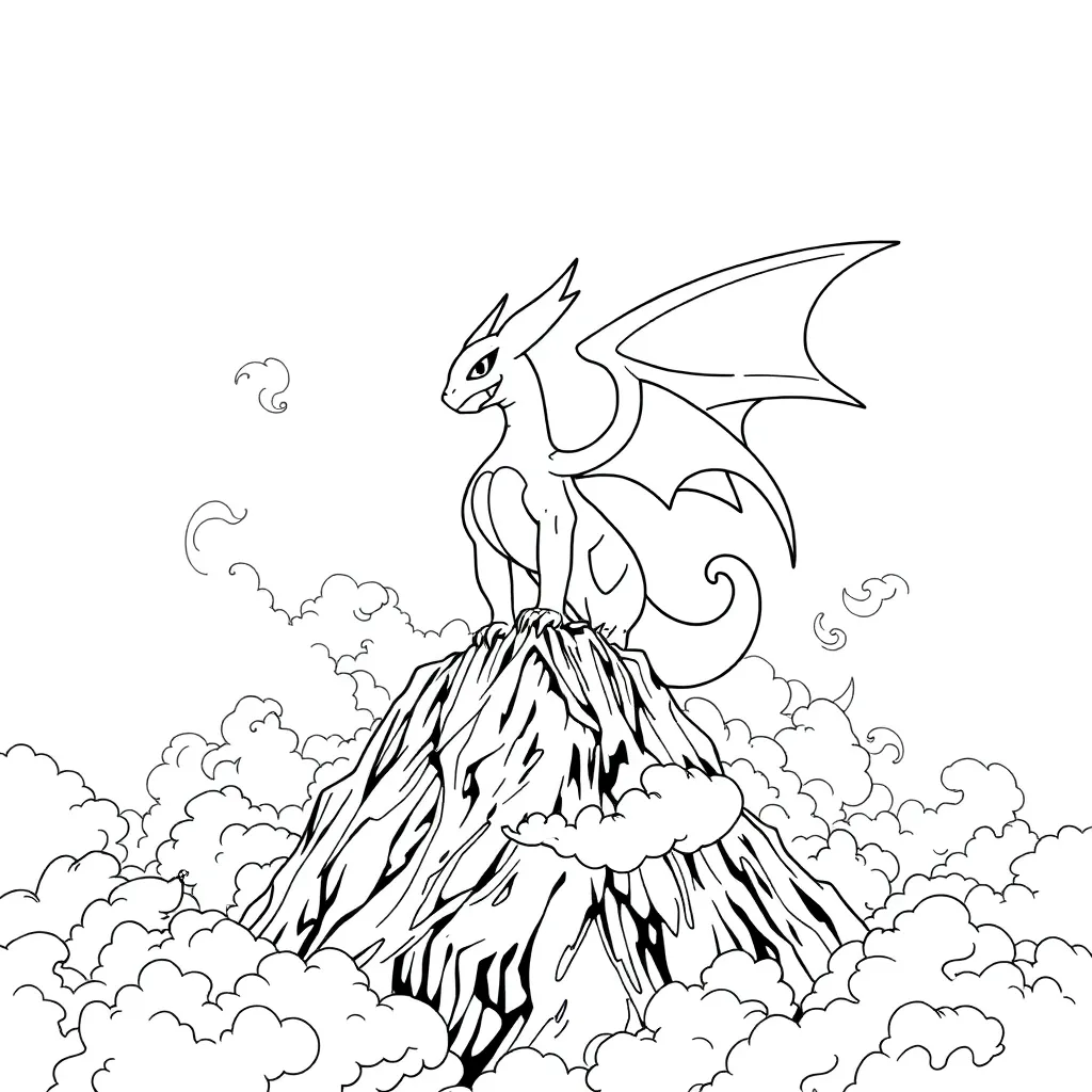 Legendary Pokemon coloring page