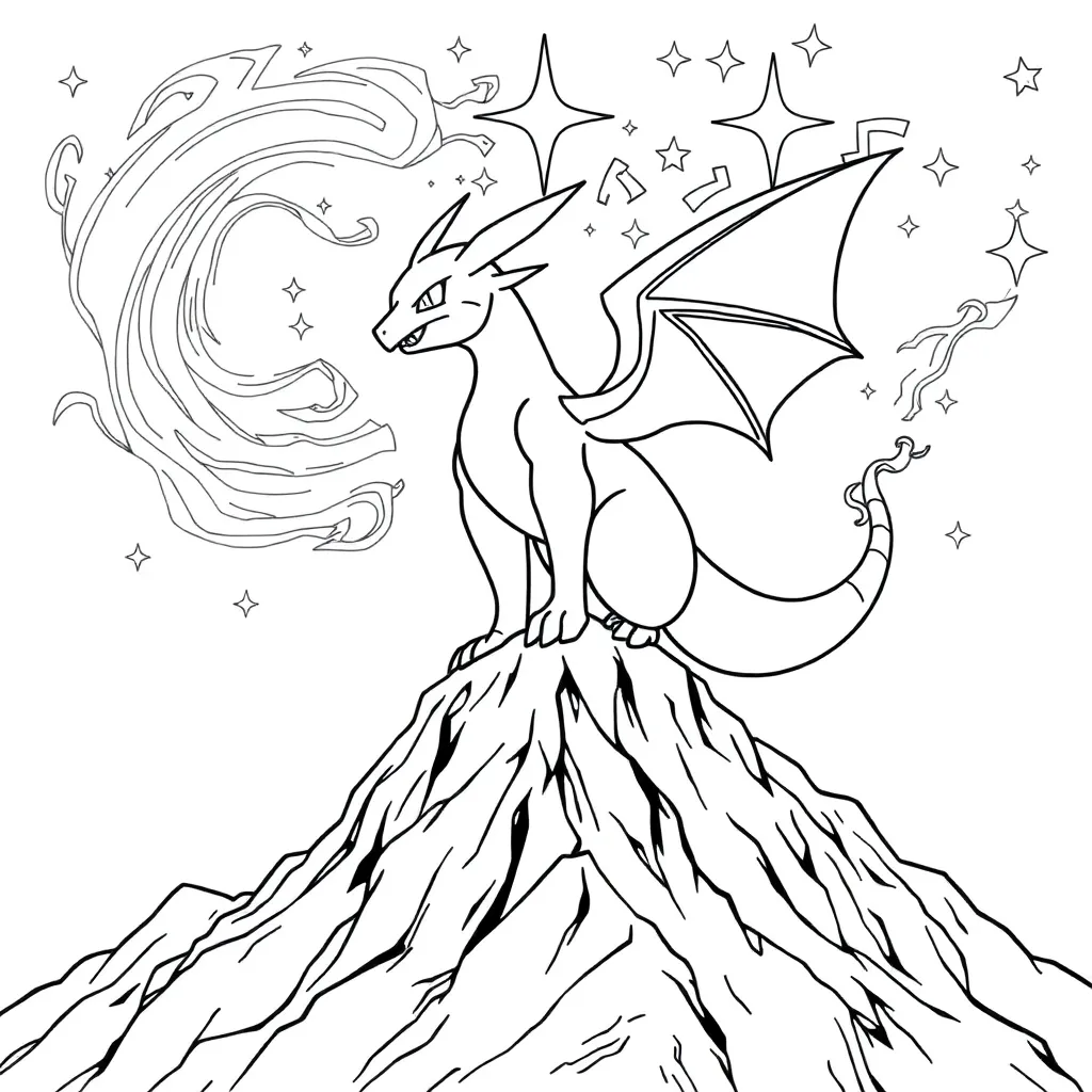 Legendary Pokemon coloring page