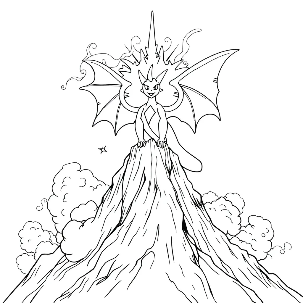 Legendary Pokemon coloring page