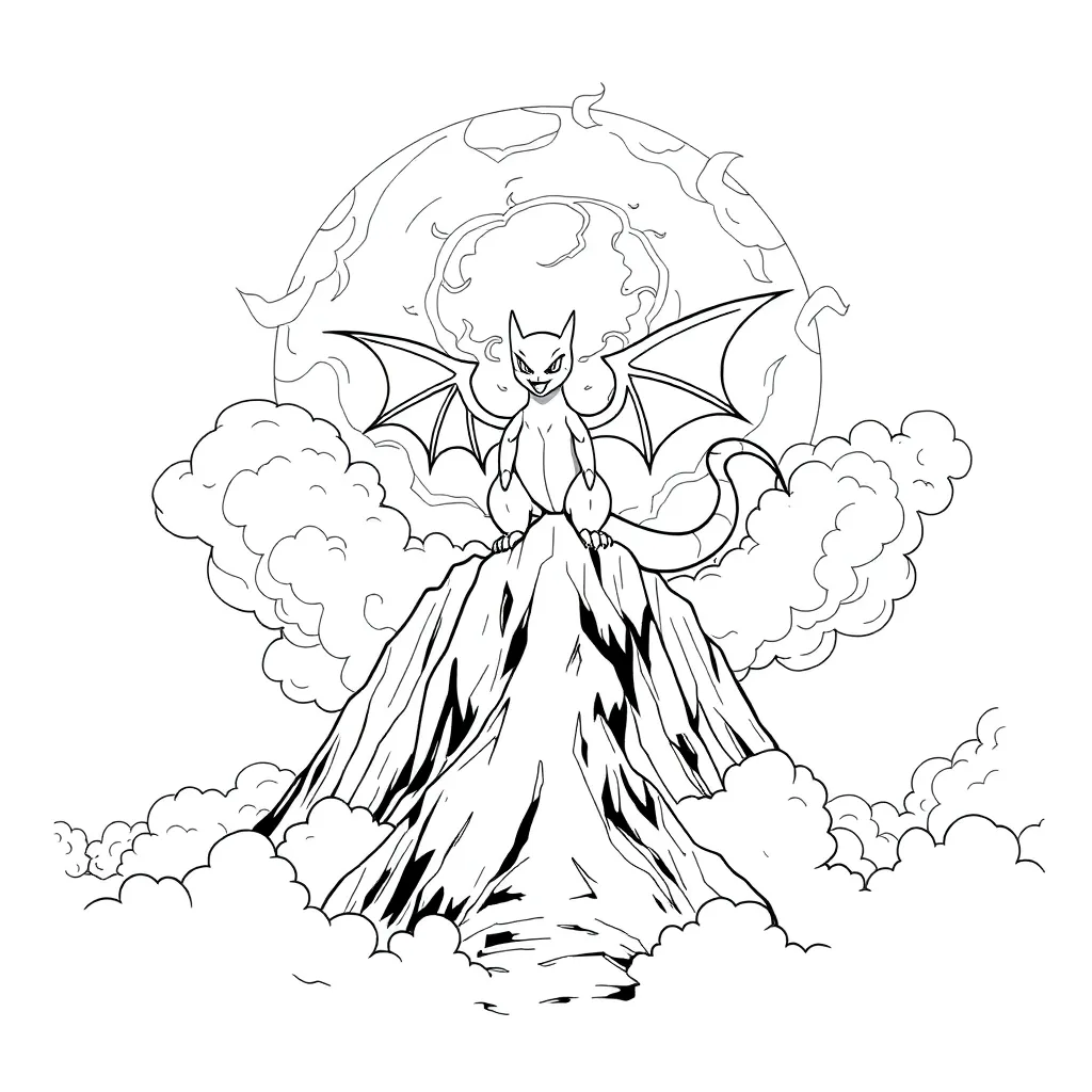 Legendary Pokemon coloring page