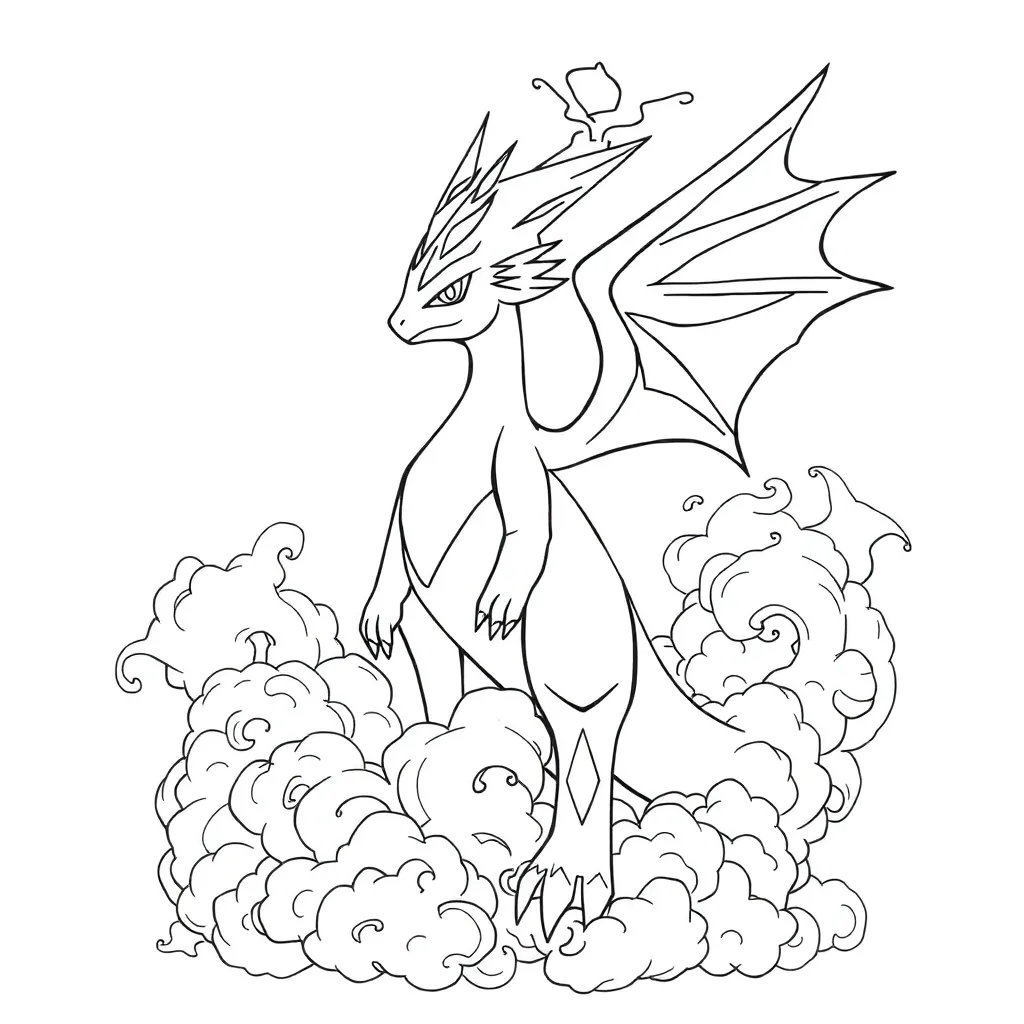 Legendary Pokemon coloring page