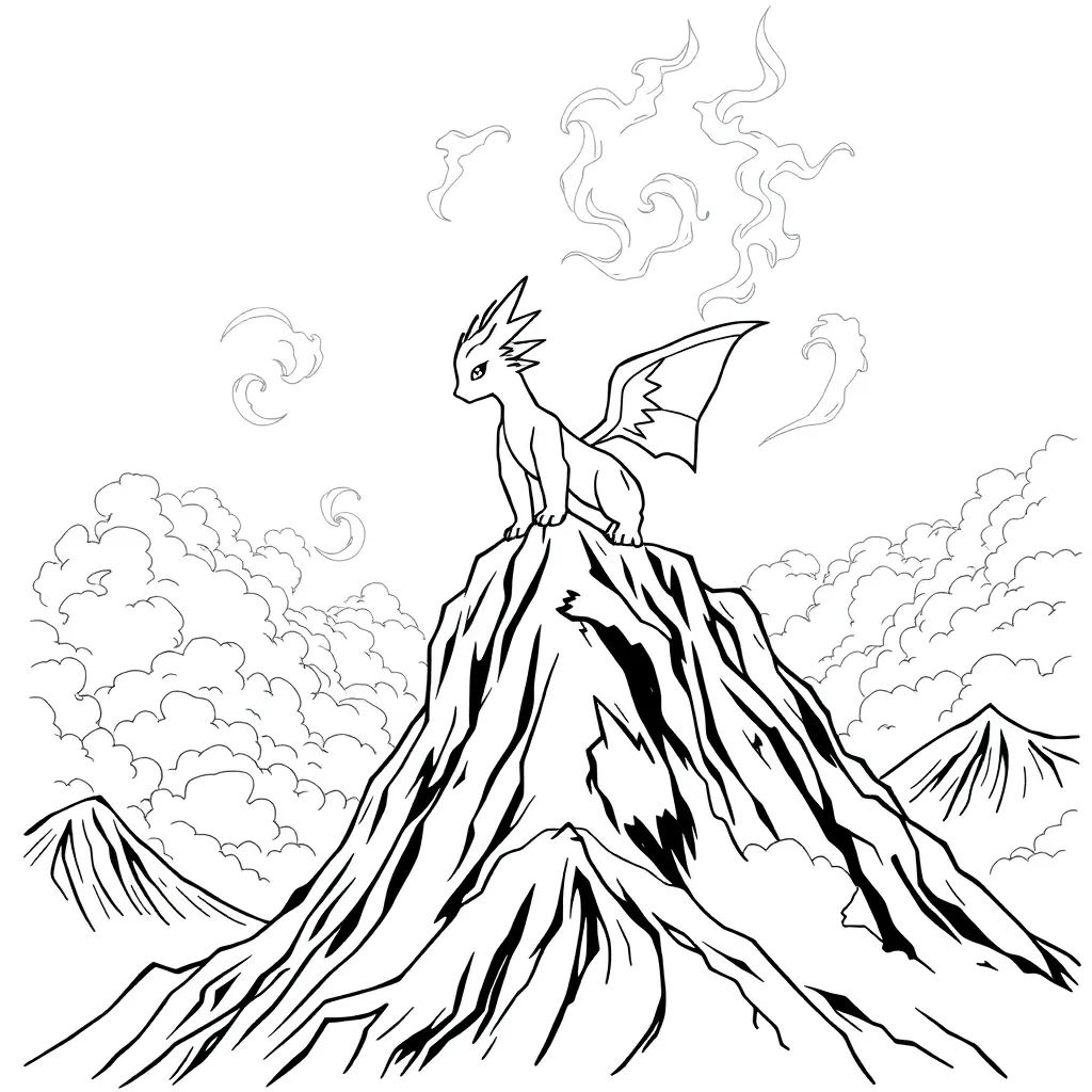 Legendary Pokemon coloring page