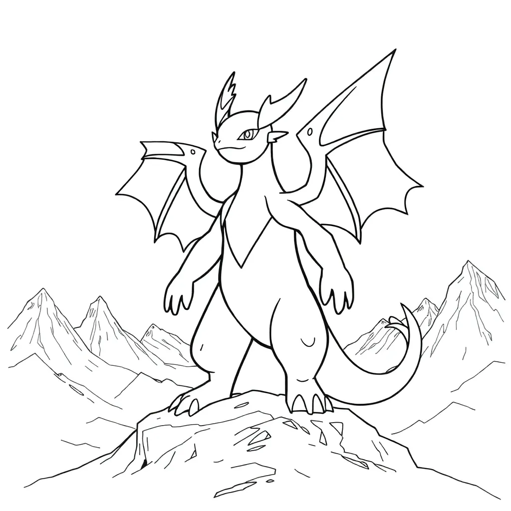 Legendary Pokemon coloring page
