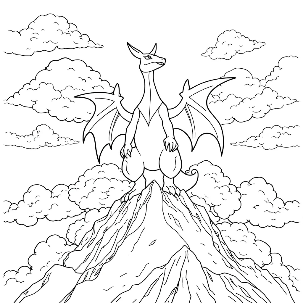 Legendary Pokemon coloring page