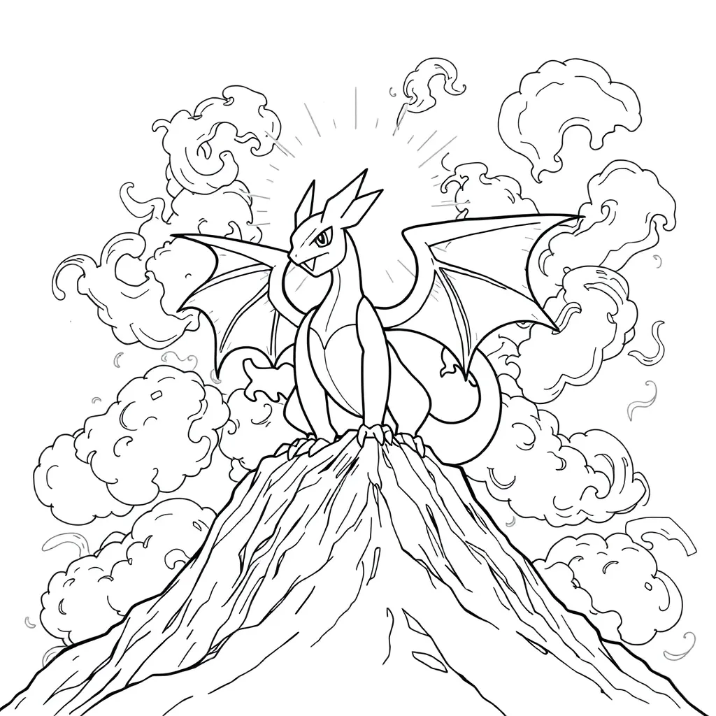 Legendary Pokemon coloring page