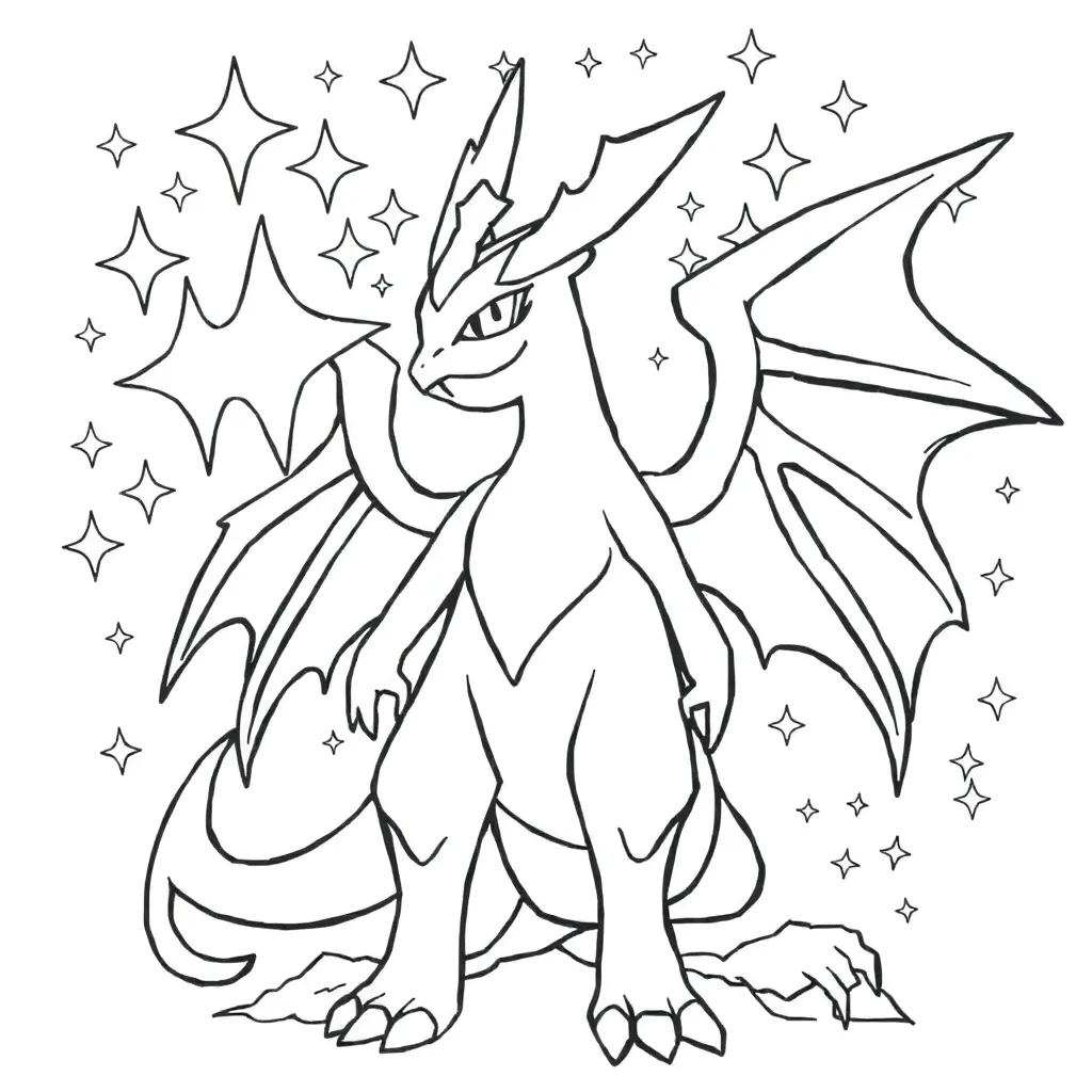 Legendary Pokemon coloring page