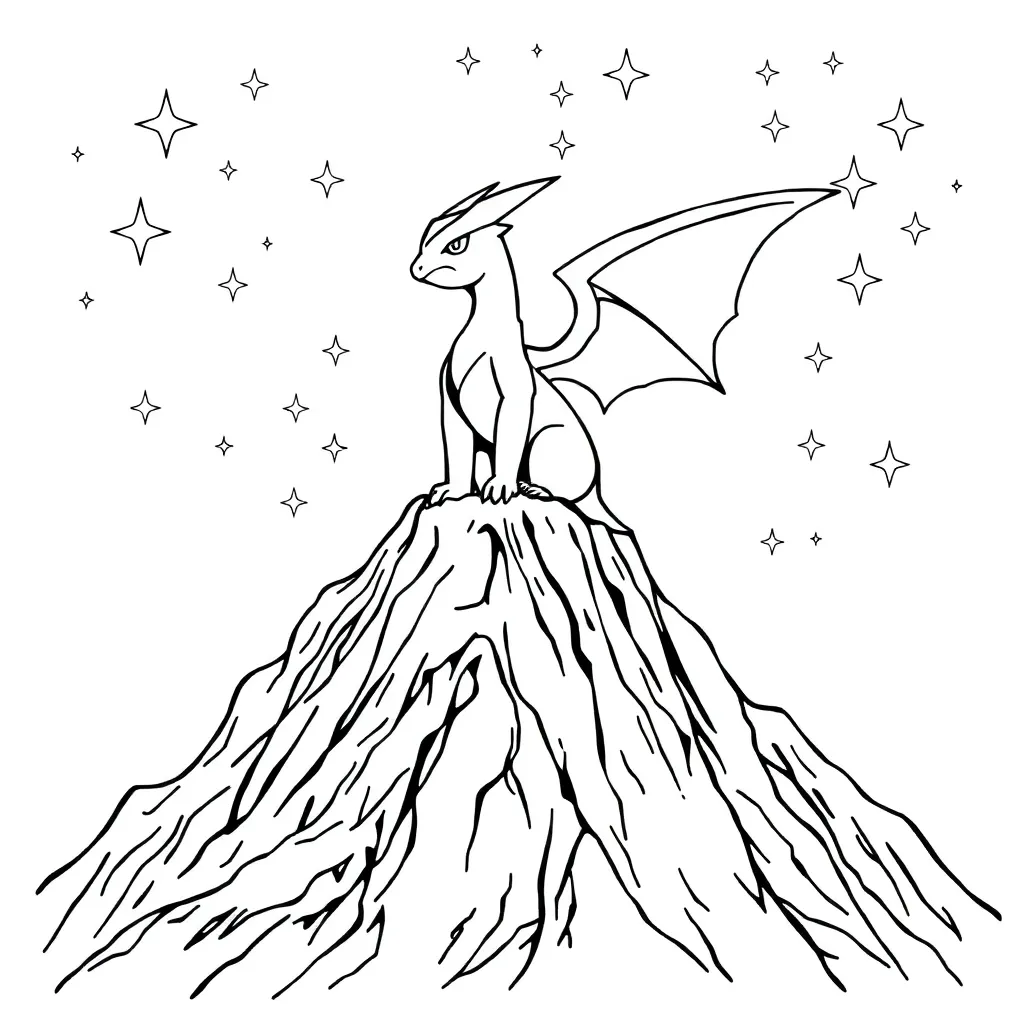 Legendary Pokemon coloring page