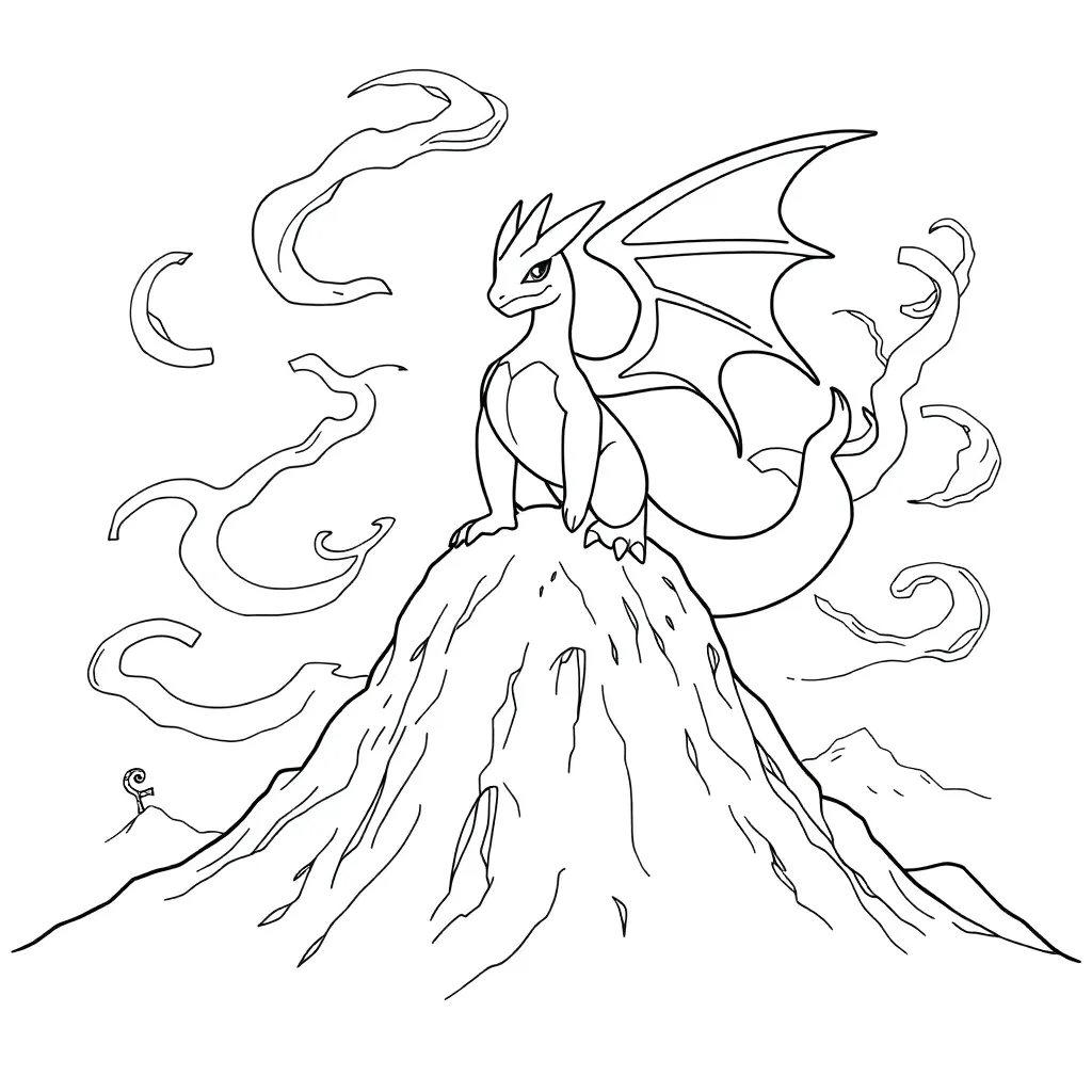 Legendary Pokemon coloring page