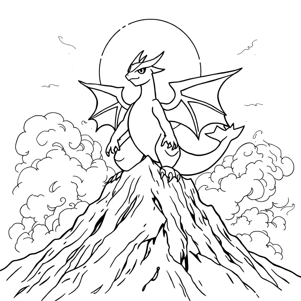 Legendary Pokemon coloring page