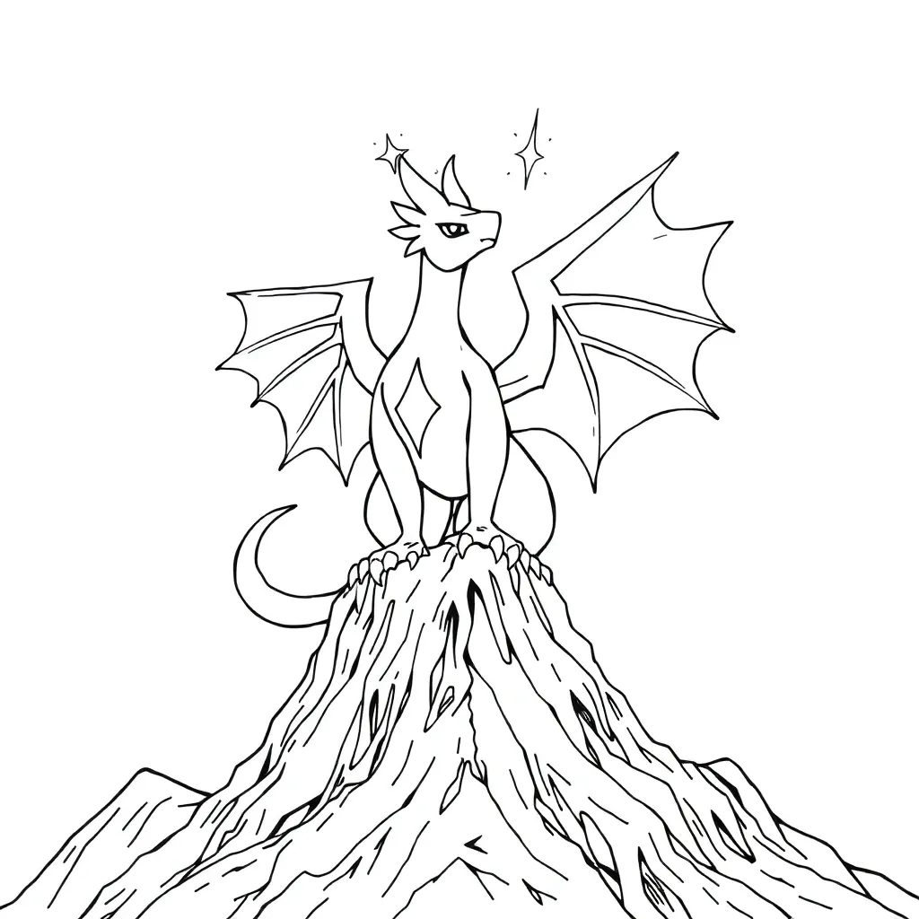 Legendary Pokemon coloring page