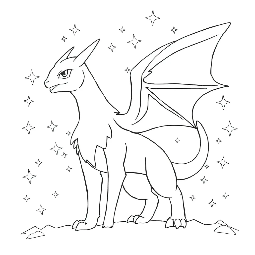 Legendary Pokemon coloring page