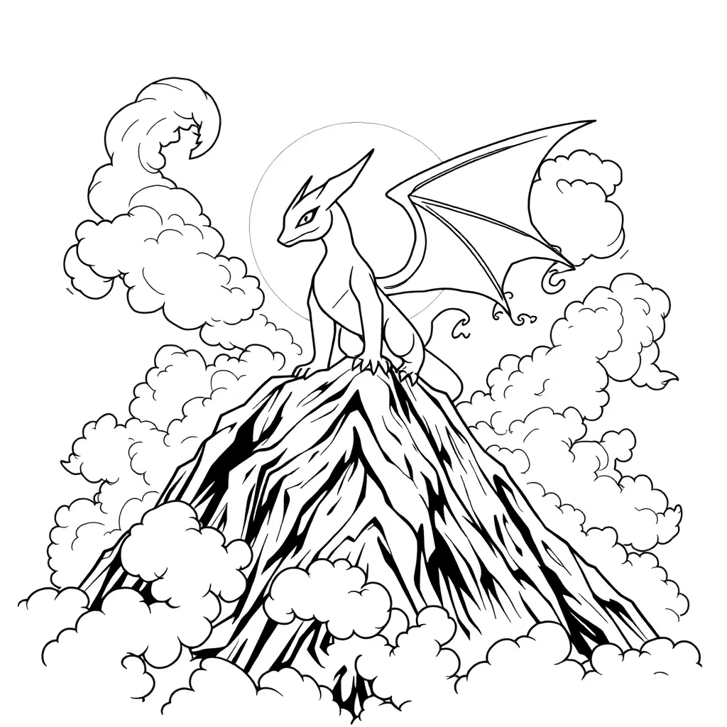 Legendary Pokemon coloring page