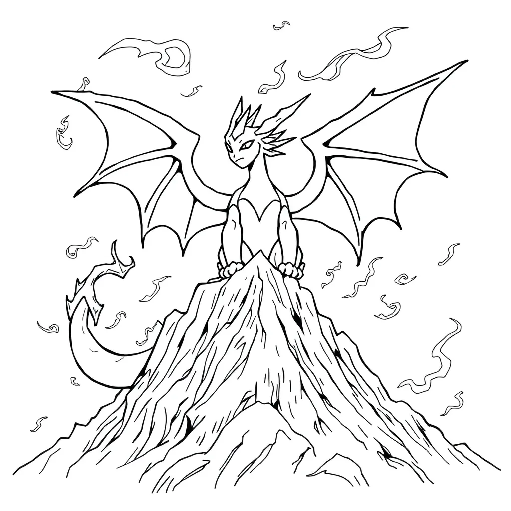 Legendary Pokemon coloring page