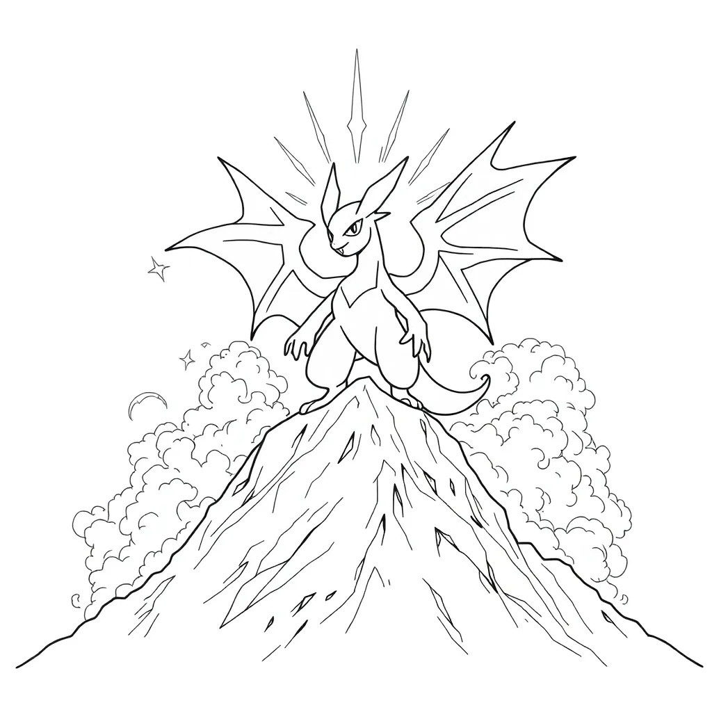 Legendary Pokemon coloring page