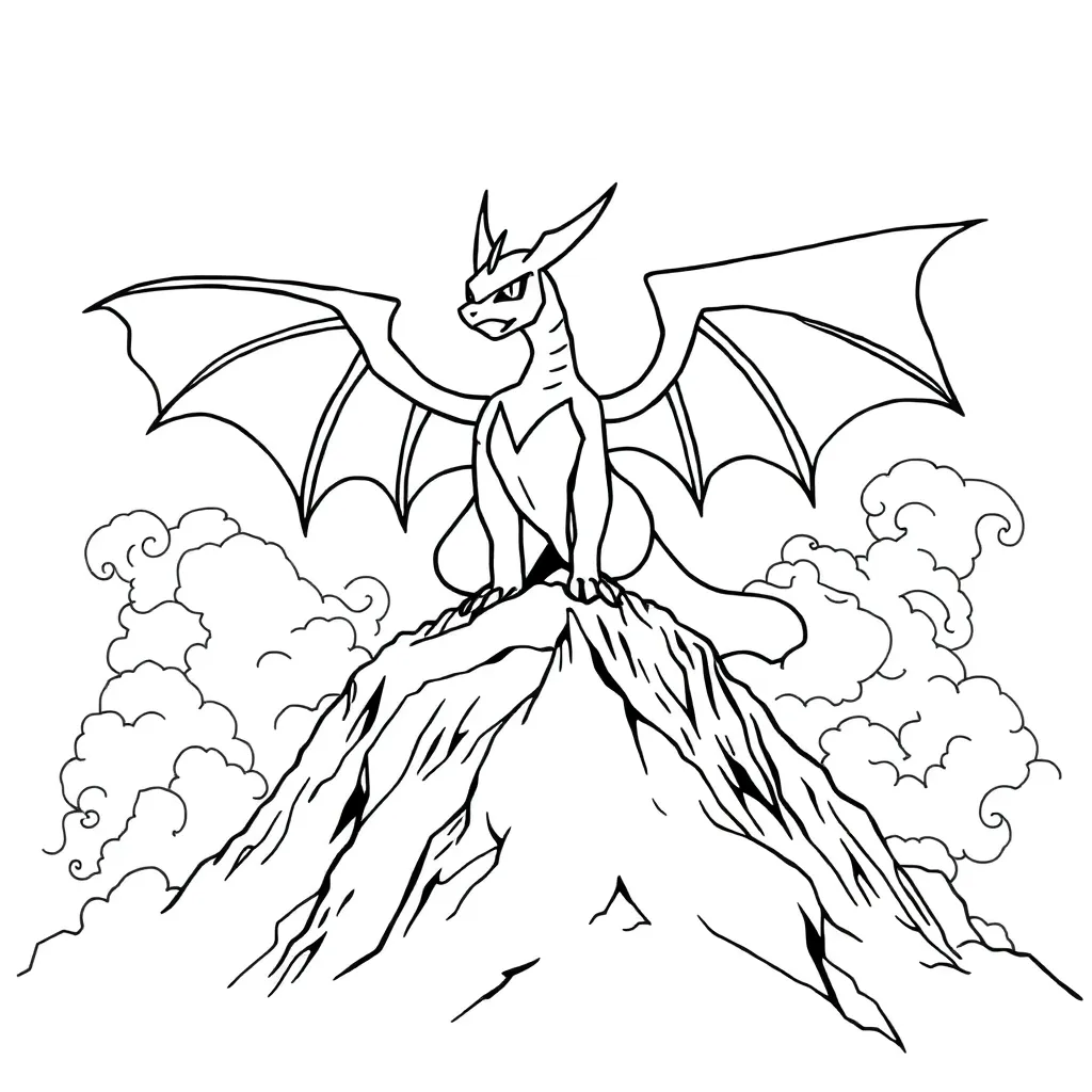 Legendary Pokemon coloring page