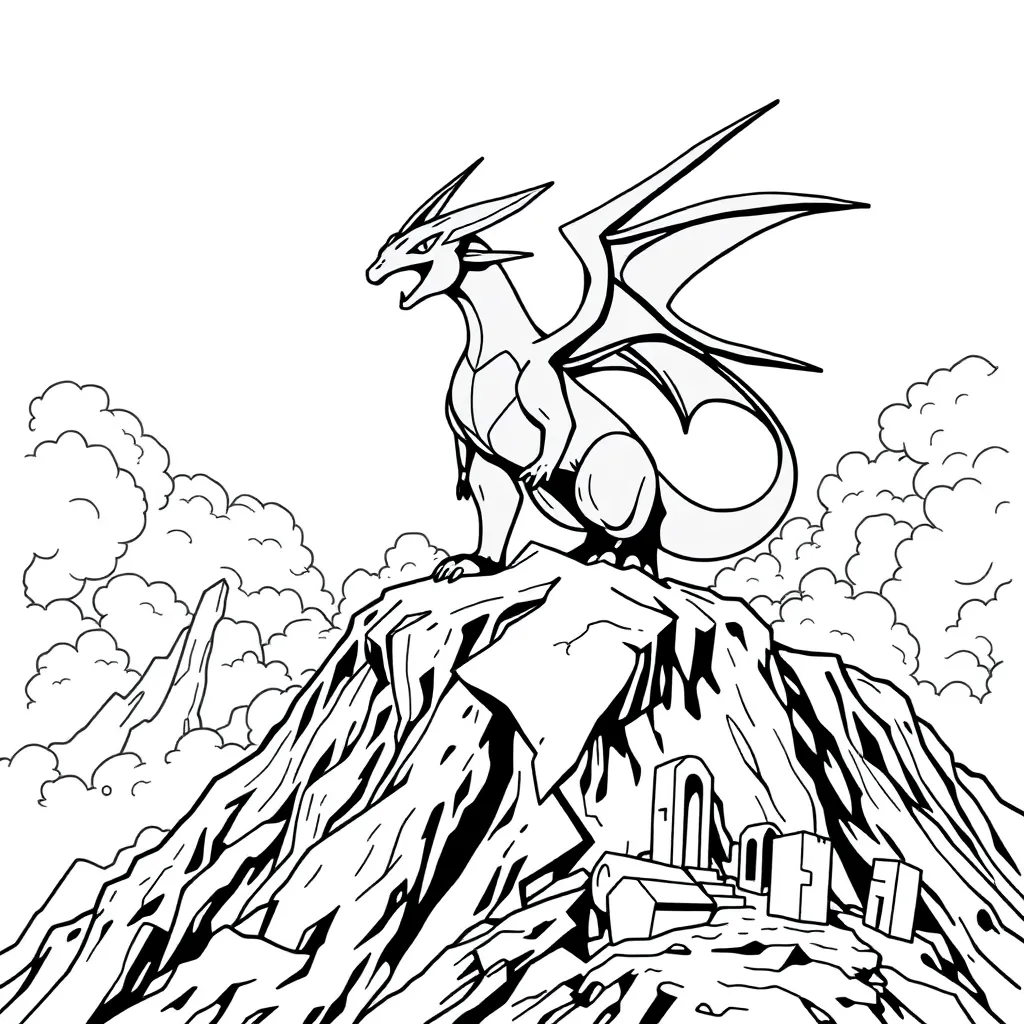 Legendary Pokemon coloring page