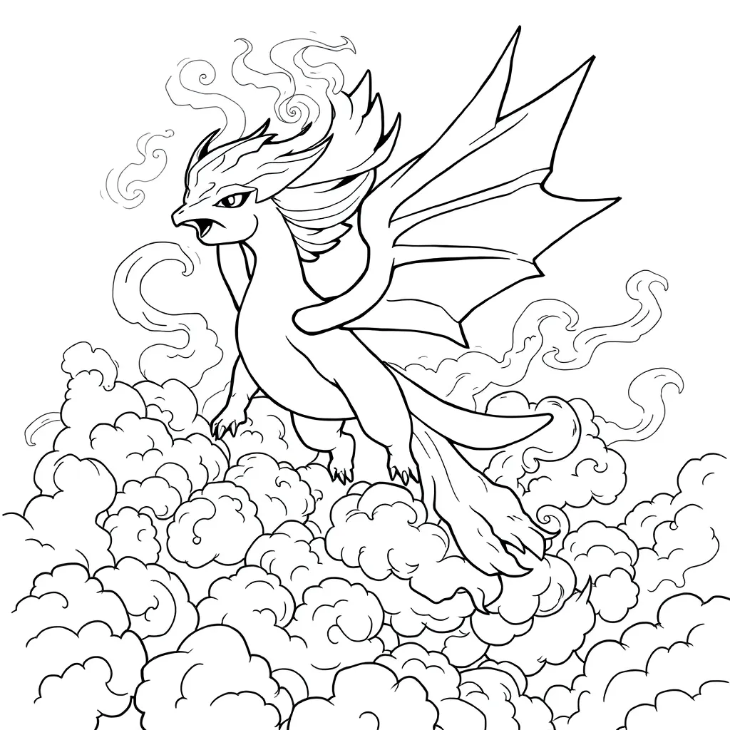 Legendary Pokemon coloring page
