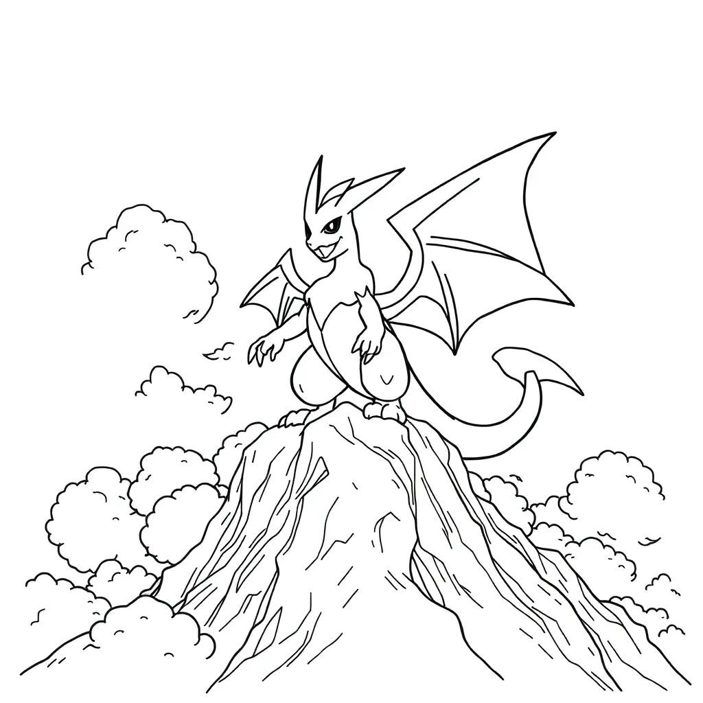 Legendary Pokemon coloring page