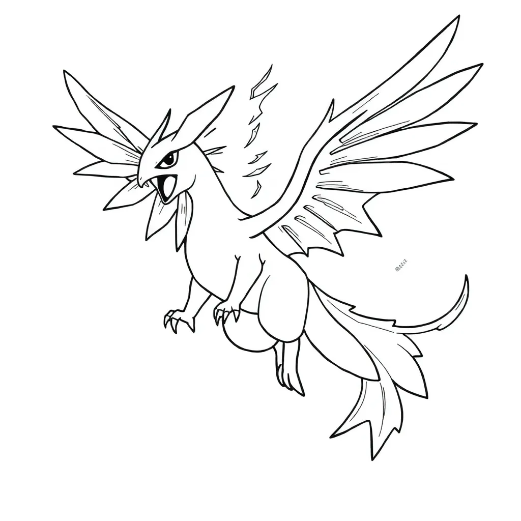 Legendary Pokemon coloring page