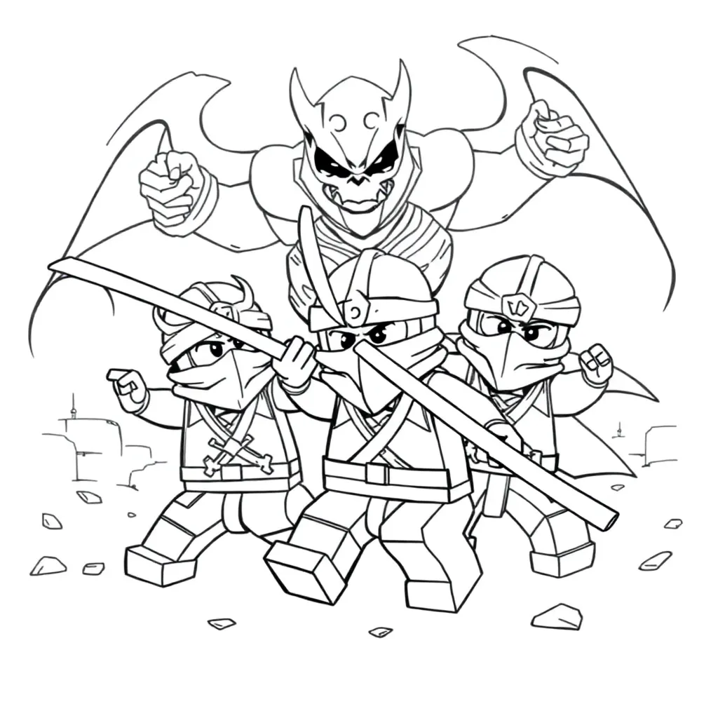 Lego Ninjago coloring page